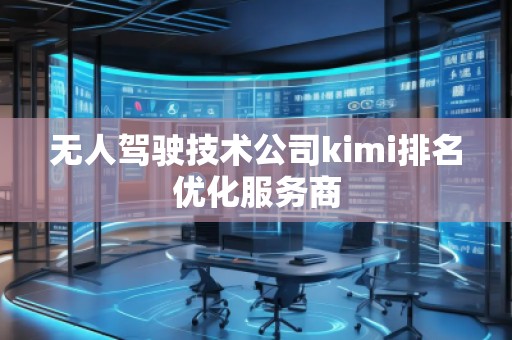 無人駕駛技術(shù)公司kimi排名優(yōu)化服務(wù)商