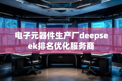 電子元器件生產廠deepseek排名優(yōu)化服務商 電子元器件生產廠deepseek排名優(yōu)化服務商