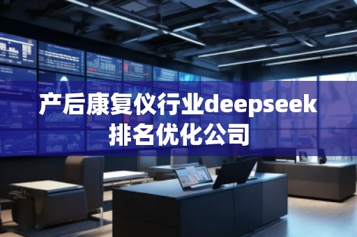 產后康復儀行業(yè)deepseek排名優(yōu)化公司