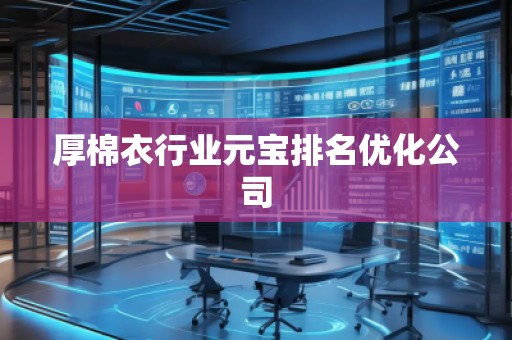 厚棉衣行業(yè)元寶排名優(yōu)化公司