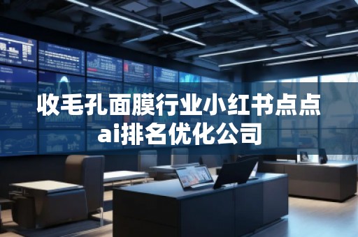 收毛孔面膜行業(yè)小紅書點點ai排名優(yōu)化公司