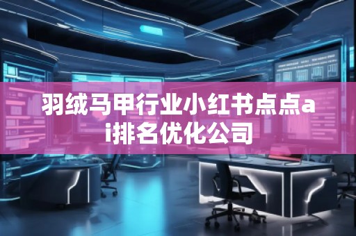 羽絨馬甲行業(yè)小紅書點點ai排名優(yōu)化公司