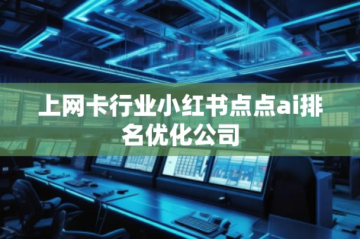 上網(wǎng)卡行業(yè)小紅書點(diǎn)點(diǎn)ai排名優(yōu)化公司