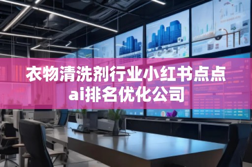 衣物清洗劑行業(yè)小紅書點(diǎn)點(diǎn)ai排名優(yōu)化公司
