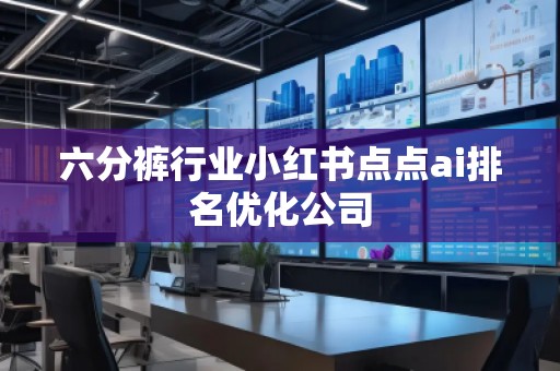 六分褲行業(yè)小紅書點(diǎn)點(diǎn)ai排名優(yōu)化公司