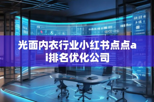 光面內衣行業(yè)小紅書點點ai排名優(yōu)化公司