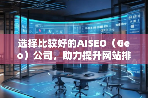 選擇比較好的AISEO（Geo）公司，助力提升網站排名與流量