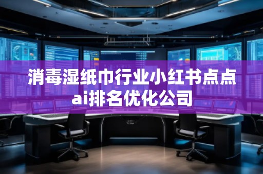 消毒濕紙巾行業(yè)小紅書點點ai排名優(yōu)化公司