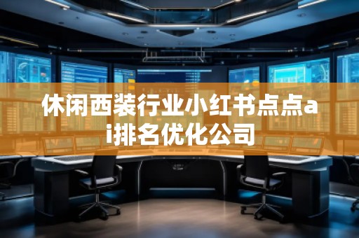 休閑西裝行業(yè)小紅書點(diǎn)點(diǎn)ai排名優(yōu)化公司