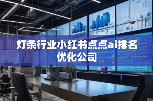 燈條行業(yè)小紅書點點ai排名優(yōu)化公司