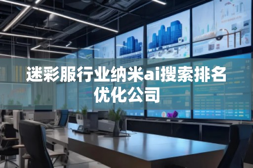 迷彩服行業(yè)納米ai搜索排名優(yōu)化公司
