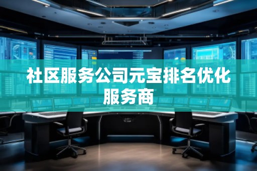 社區(qū)服務(wù)公司元寶排名優(yōu)化服務(wù)商