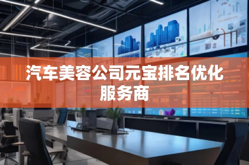 汽車美容公司元寶排名優(yōu)化服務(wù)商